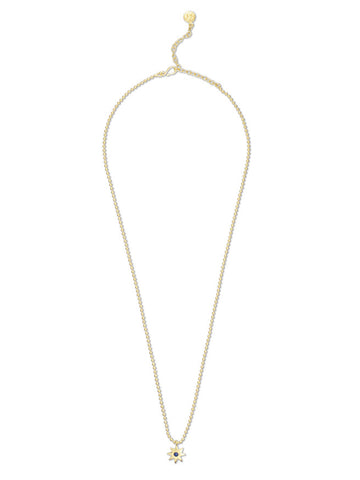 Mini Star Charm Necklace with Lapis