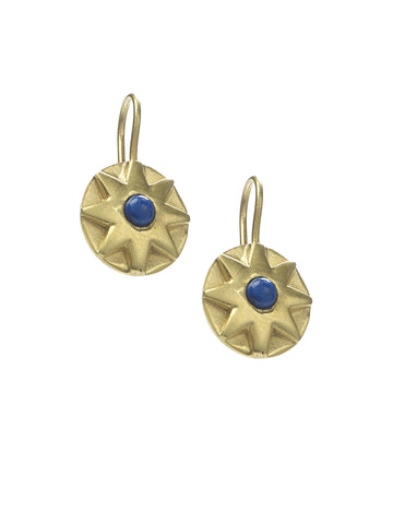 Sun Hook Ears with Lapis