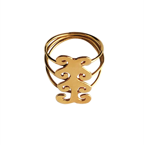18K Gold large Ring